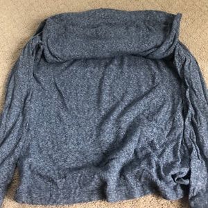 Cozy sweater with large warm neck